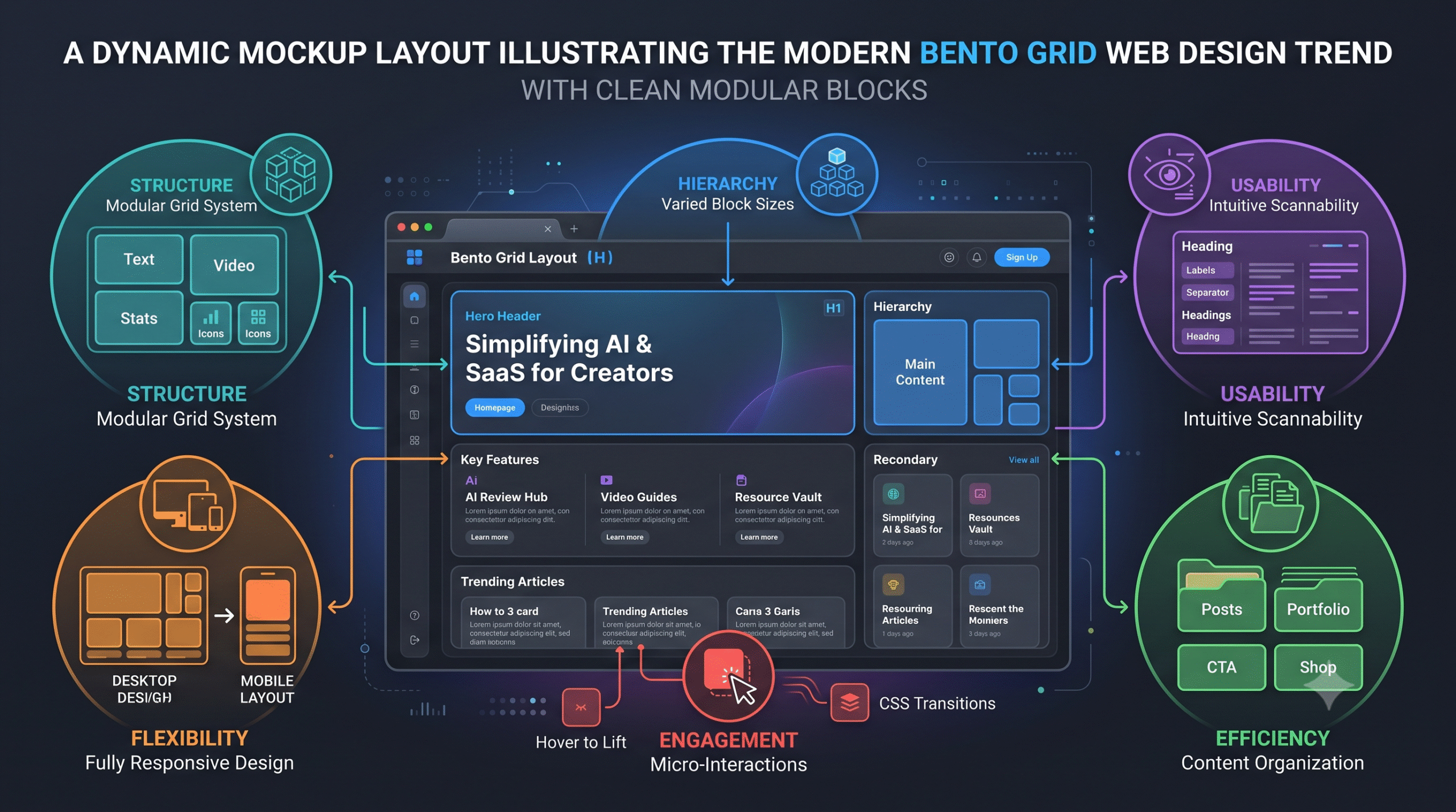 How to Design a Bento Grid Layout: The Modern UI Blueprint